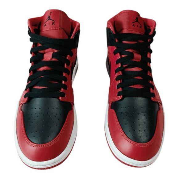 NWOB NIKE Air Jordan 1 Mid \'Reverse Bred\' Sneakers Size 8.5 main image 5